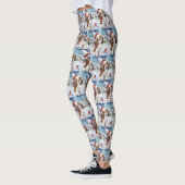 Cavalier Koning Winter Wonderland Kerstvreugde Leggings (Links)