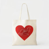 Cavalier Love Canvas tas (Voorkant)
