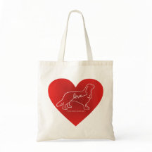 Cavalier Love Canvas tas