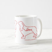 Cavalier Love Coffee Mok (Voorkant rechts)