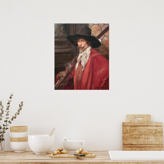 Cavalier met Musket Poster (Keuken)