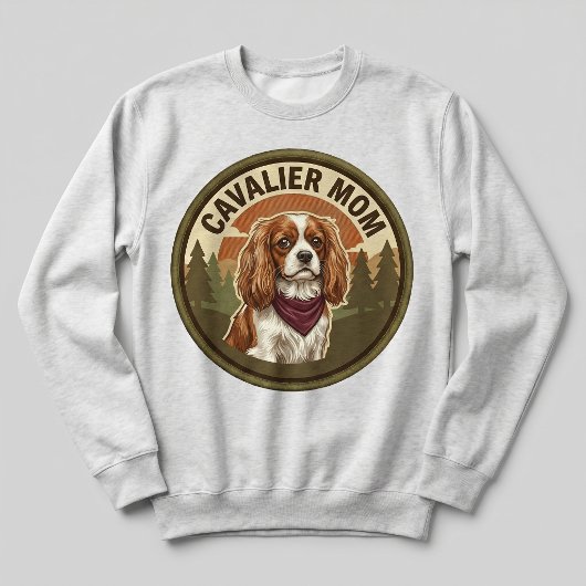 Cavalier Moeder Crewneck King Charles Hond Moeder  Trui
