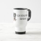 Cavalier MOM - Cavalier King Charles Spaniel Dog Reisbeker (Voorkant rechts)