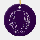 Cavalier Ornament (Paw Prints) (Voorkant)