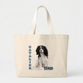 Cavalier Pap 4 Grote Tote Bag (Voorkant)