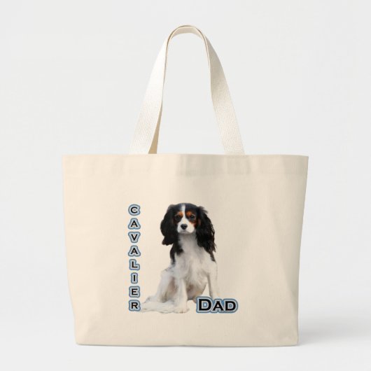 Cavalier Pap 4 Grote Tote Bag (Voorkant)