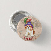 Cavalier Pirate Ronde Button 3,2 Cm (Voorkant /achterkant)