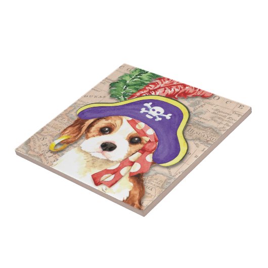 Cavalier Pirate Tegeltje (Zijkant)