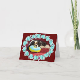 Cavalier Puppy Blank Note Kaart
