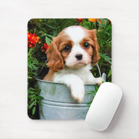 Cavalier Puppy Mousepad Muismat (Met muis)