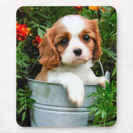 Cavalier Puppy Mousepad Muismat (Voorkant)
