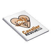 Cavalier Rescue USA Logo Notitieboek (Rechterzijde)