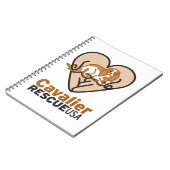 Cavalier Rescue USA Logo Notitieboek (Linkerzijde)