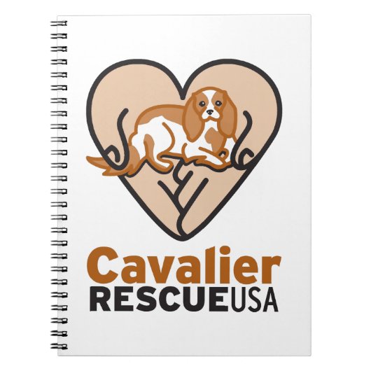 Cavalier Rescue USA Logo Notitieboek (Voorkant)