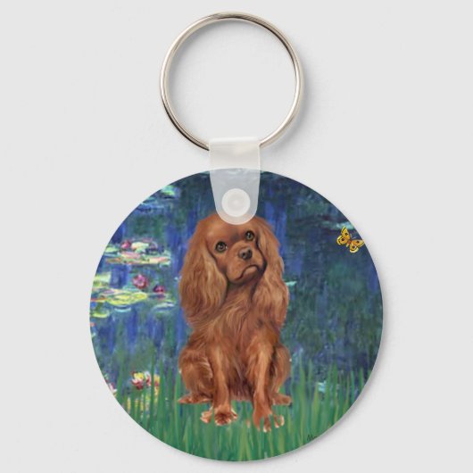 Cavalier (Ruby7) - Lilies 5 Sleutelhanger (Voorkant)