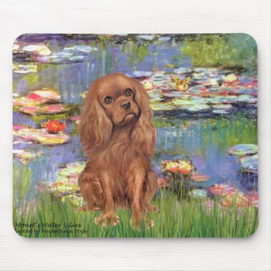 Cavalier (Ruby7) - Waterlelies 2 Muismat (Voorkant)