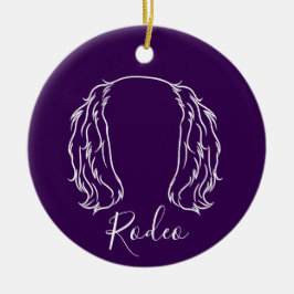 Cavalier Sieraad (Pootafdrukken) Keramisch Ornament