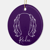 Cavalier Sieraad (Pootafdrukken) Keramisch Ornament (Links)