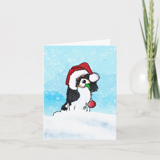 Cavalier Spaniel Christmas Kaart (Voorkant)