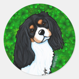 Cavalier Spaniel Classic Ronde Sticker