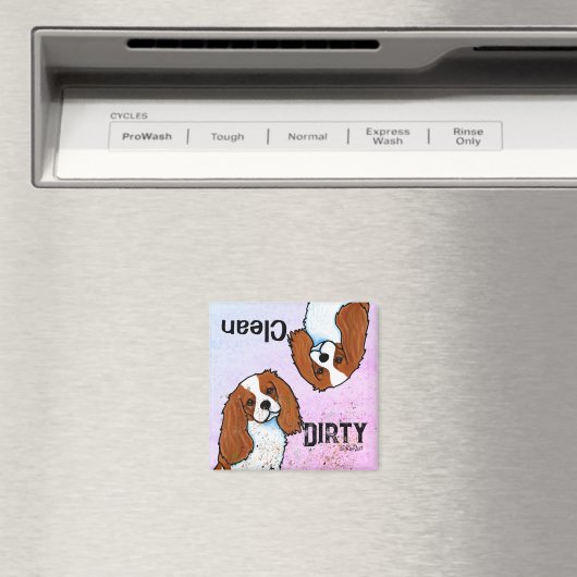 Cavalier Spaniel Dishwasher magnet (Insitu (Vaatwasser))