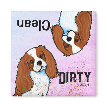 Cavalier Spaniel Dishwasher magnet