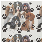 Cavalier Spaniel Fabric Stof (Swatch)