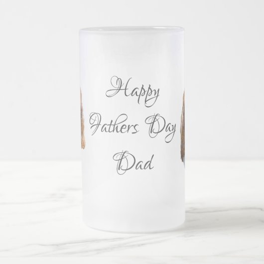 Cavalier Spaniel Fathers Day Matglas Bierpul (Center)