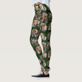 Cavalier Spaniel Foto Collage, Dames Leggings (Links)