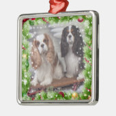 Cavalier Spaniel Holiday Premium Ornament (Links)