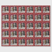 Cavalier Spaniel Holiday Wrapping Paper Cadeaupapier (Vlak)