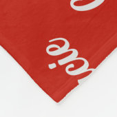 Cavalier Spaniel Hond met Naam Patroon Kerstmis Fleece Deken (Hoek)