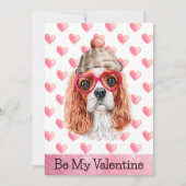 Cavalier Spaniel I Wof You Dog Valentijnsdag Feestdagenkaart (Voorkant)