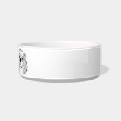 Cavalier Spaniel Line Art personalized bowl Voerbakje (Rechts)