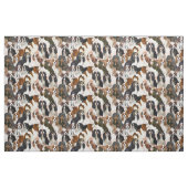 Cavalier Spaniel Mural collage fabric Stof (Fat Quarter)