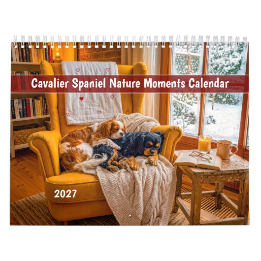Cavalier Spaniel Natuur Momenten Kalender (Hoes)