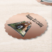 Cavalier Spaniel Popout Art, Kartonnen Onderzetters (Gekanteld)