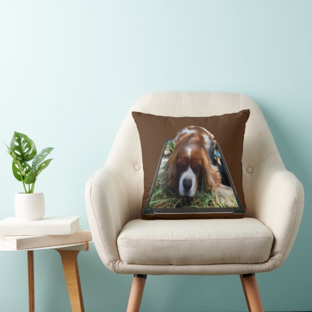 Cavalier Spaniel Popout Art, mode Kussen (Stoel)