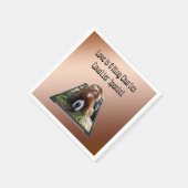 Cavalier Spaniel Popout Art, Papier Napkins Servet (Hoek)