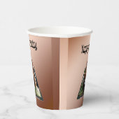 Cavalier Spaniel Popout Art, Papieren Bekers (Rechts)