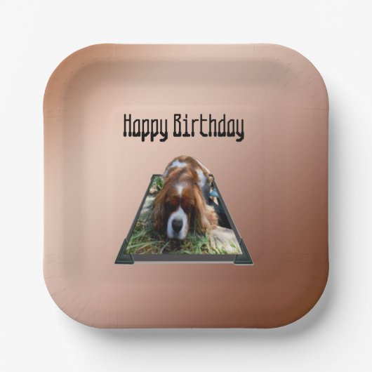 Cavalier Spaniel Popout Art, Papieren Bordje (Voorkant)