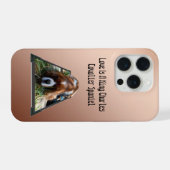 Cavalier Spaniel Popout Kunst, iPhone Hoesje (Achterkant horizontaal)