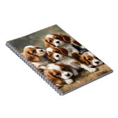 Cavalier Spaniel Puppies zijn gewoon Schattig, Notitieboek (Rechterzijde)