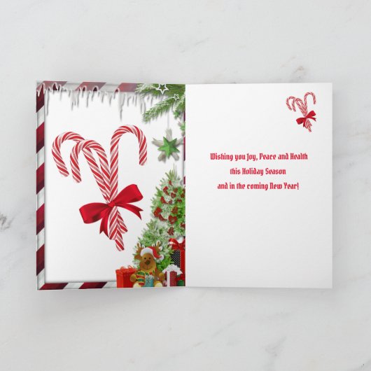 Cavalier Spaniel Puppy Christmas Kaart (Binnen)