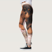 Cavalier spaniel puppy's in de lente bloei leggings (Links)