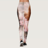 Cavalier spaniel puppy's in de lente bloei leggings (Achterkant)