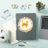 Cavalier Sticker - Gepersonaliseerd Pastel Oranje  (iPad Cover)