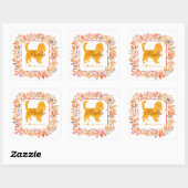 Cavalier Sticker - Gepersonaliseerd Pastel Oranje (Vel)
