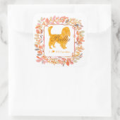 Cavalier Sticker - Gepersonaliseerd Pastel Oranje (Tas)