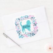 Cavalier Sticker – Gepersonaliseerd Pastelblauw Ca (Envelop)